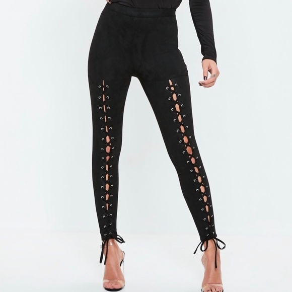 Fashion Nova Pants - NWT Fashion Nova Lace Up Leggings